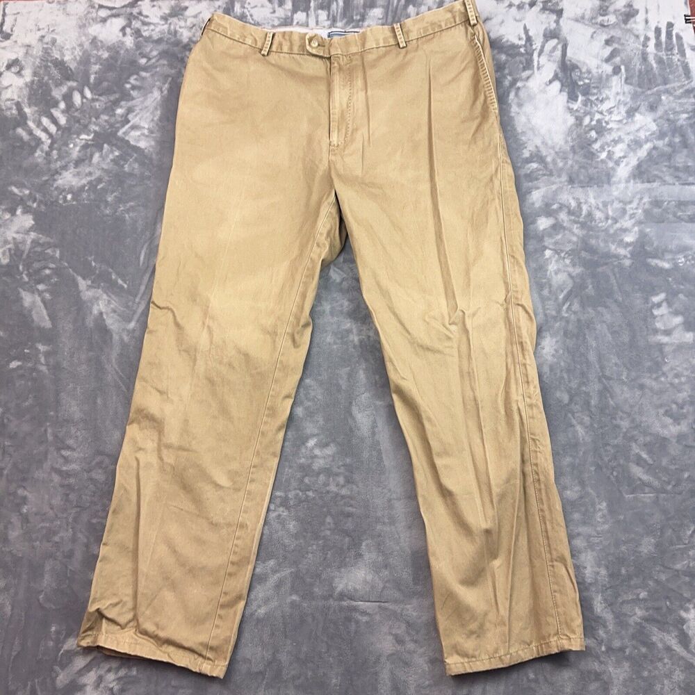 Peter Millar Men's Beige Pima Cotton Khaki Pants Size 38 *** HAS FLAWS